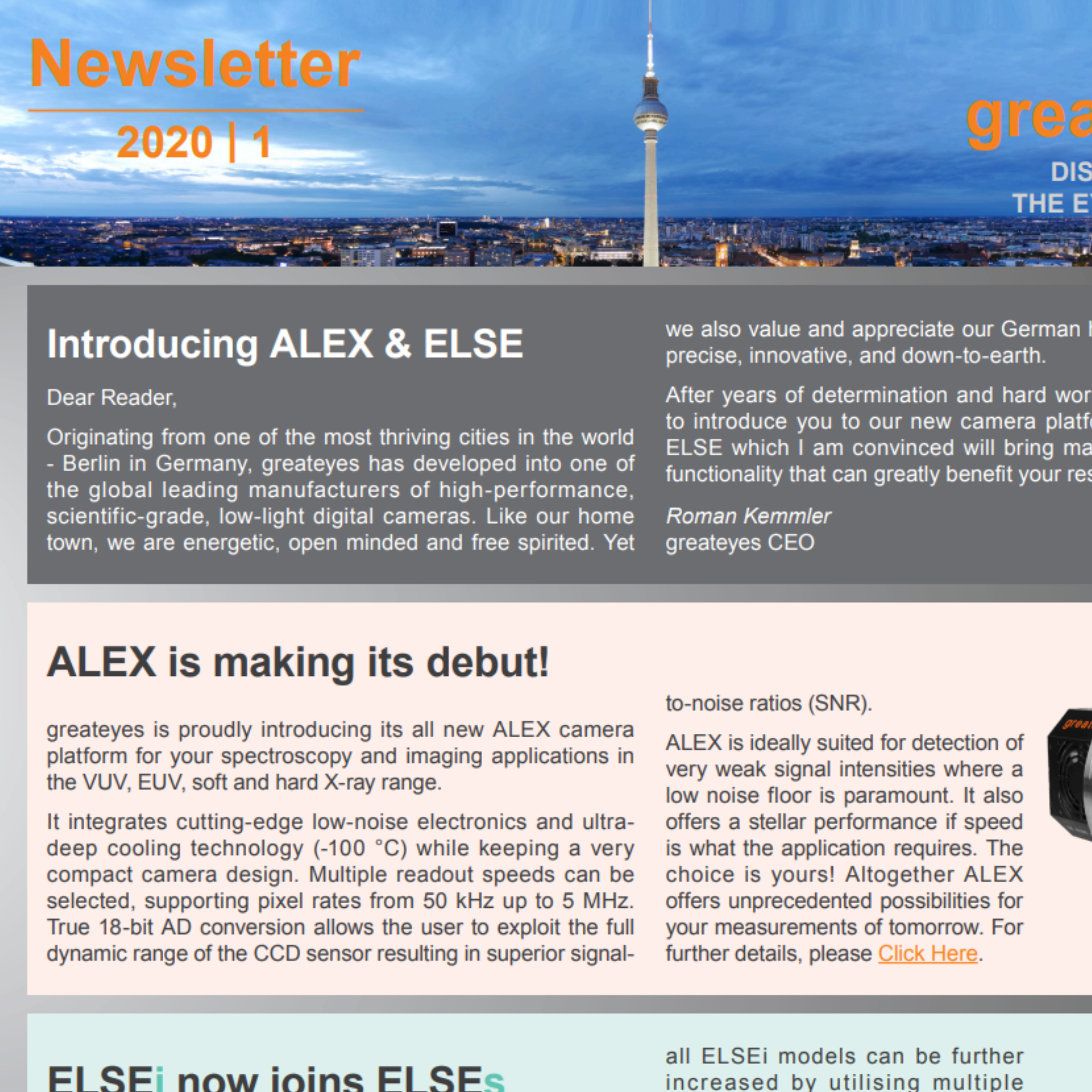 Newsletter 2020 | 1 Image