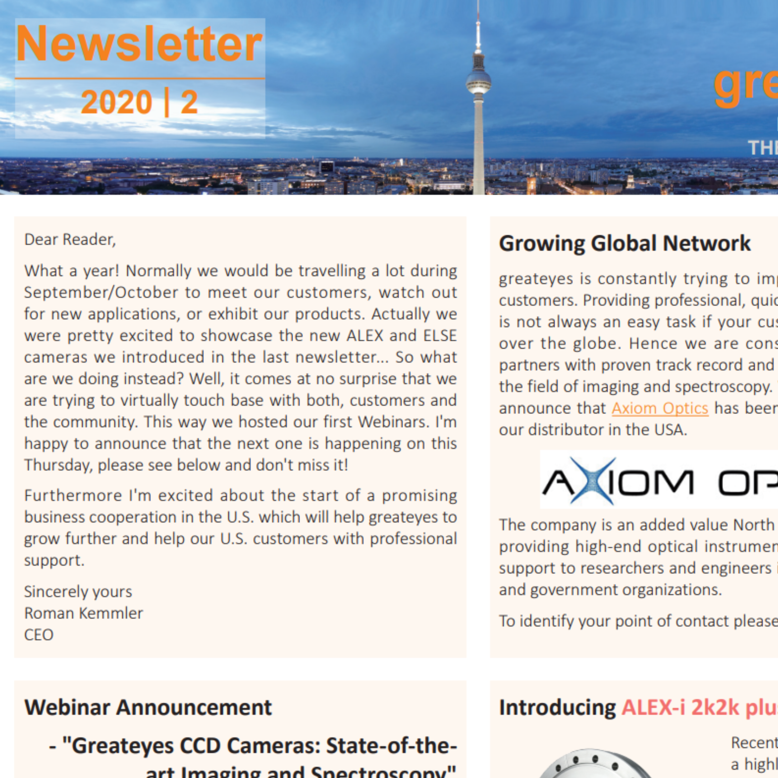 Newsletter 2020 | 2 Image